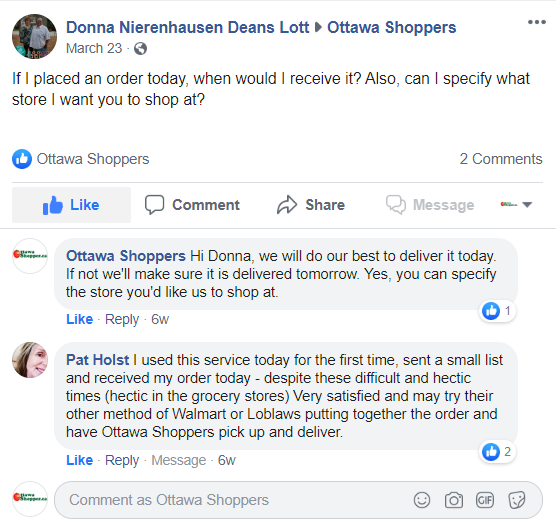 Ottawa Shoppers reviews